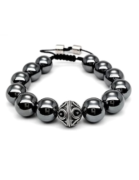 Pulsera caos de plata P 925 Bloodstone con acabado brillante