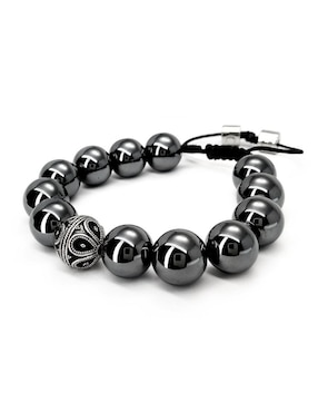 Pulsera caos de plata P 925 Bloodstone con acabado brillante