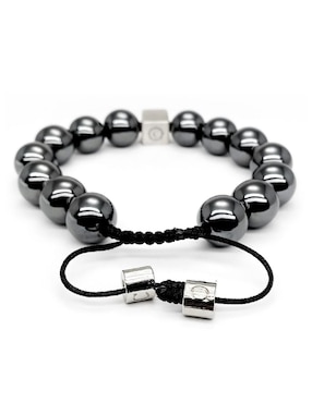 Pulsera caos de plata P 925 Bloodstone con acabado brillante