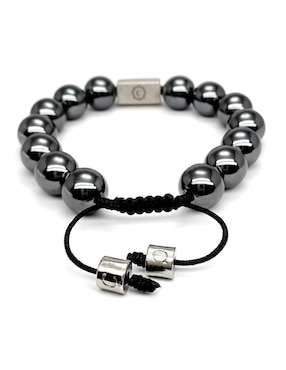 Pulsera caos de plata P 925 Bloodstone con acabado brillante