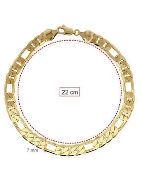Pulsera Horoz 18 K con acabado chapa de oro
