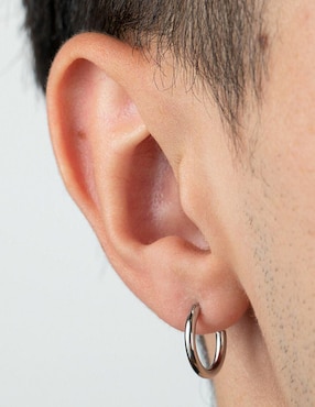 Aretes redondos Lotus Style con acabado brillante