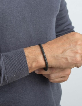 Pulsera Lotus Style Men Basic con acabado brillante