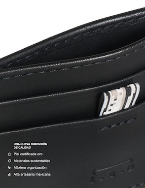 Tarjetero L - A - D de piel para hombre