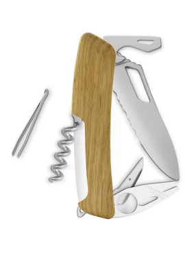 Navaja Swiza Le Châtillon Allmatt Single Hand Sh03 Tr-Tt Am Wavy Edge 12 Funciones