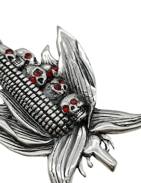 Dije Vadalú Plata maíz con cráneos de plata P 925