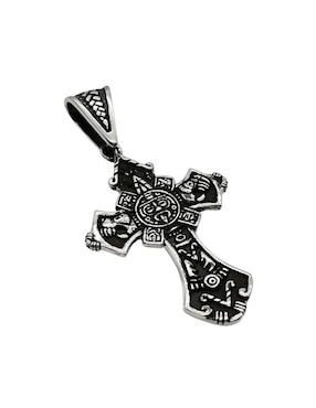 Dije de cruz Vadalú Plata prehispánico de plata P 925