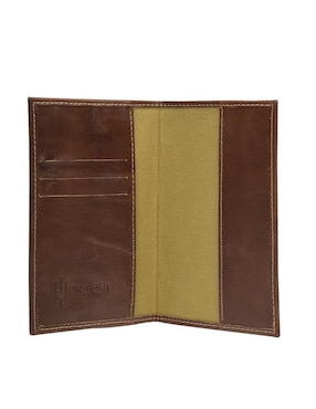 Porta pasaporte Hj Hinojosa de piel