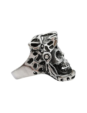 Anillo de cráneo Vadalú Plata Cráneo Jaguar P 925 de plata pulido