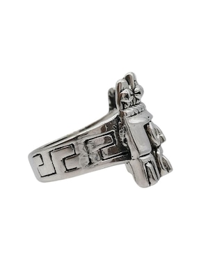 Anillo rectangular Vadalú Plata Tlaloc Sencillo P 925 de plata pulido