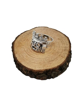 Anillo rectangular Vadalú Plata Tlaloc Sencillo P 925 de plata pulido