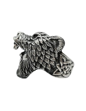 Anillo de oso Vadalú Plata Guerrero Oso Nordico P 925 de plata pulido