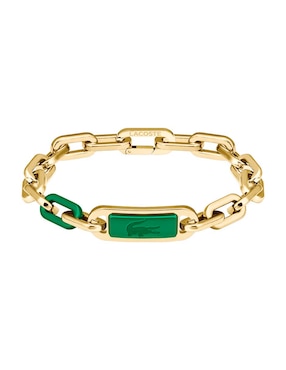 Brazalete Lacoste Crew con acabado brillante