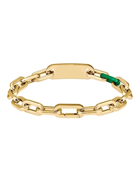 Brazalete Lacoste Crew con acabado brillante
