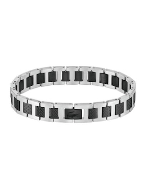 Brazalete Lacoste Metropole con acabado mate