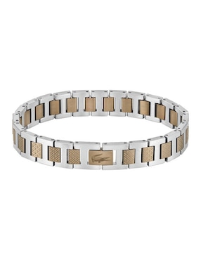 Brazalete Lacoste Metropole con acabado brillante
