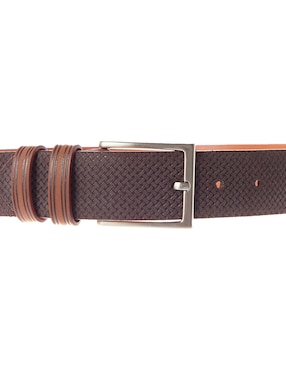 Cinturón Leyva de piel para hombre
