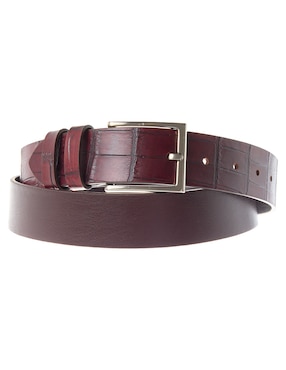 Cinturón Leyva de piel para hombre