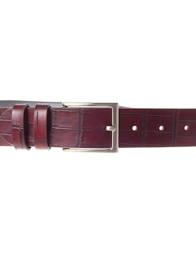 Cinturón Leyva de piel para hombre