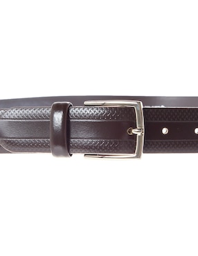 Cinturón Leyva de piel para hombre