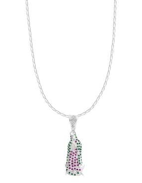 Collar virgen de guadalupe Horoz de plata P 925