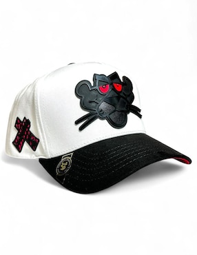 Gorra Con Visera Curva Snapback Vago Style Pantera Blanca Adulto