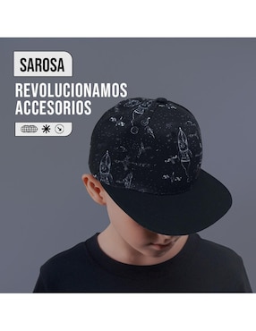 Gorra visera plana broche casual Sarosa Nasa para hombre