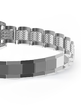 Brazalete Guess con zirconia Lion King con acabado pulido