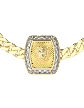 Brazalete Guess con zirconia Lion King con acabado pulido