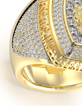 Anillo Guess Lion King León zirconia brillante