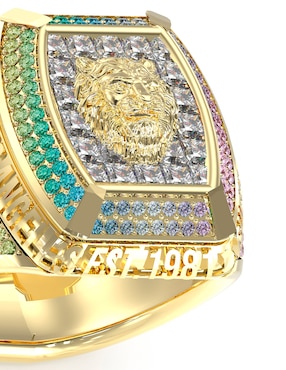 Anillo Guess Lion King León zirconia brillante