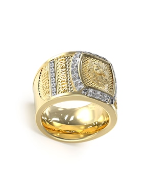 Anillo Redondo GUESS Lion King Zirconia