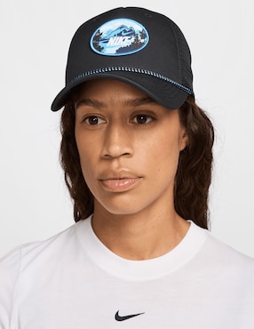 Gorra con visera curva casual Nike U NK Rise Cap unisex