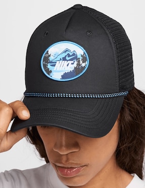 Gorra con visera curva casual Nike U NK Rise Cap unisex