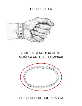 Pulsera Boscaini con acabado pulido