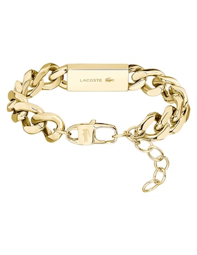 Brazalete Lacoste Backhand con acabado brillante