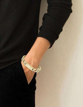 Brazalete Lacoste Backhand con acabado brillante