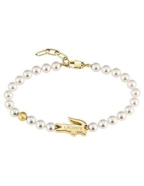 Brazalete Lacoste Matchpoint con acabado brillante