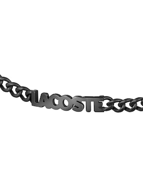 Brazalete Lacoste Script con acabado brillante