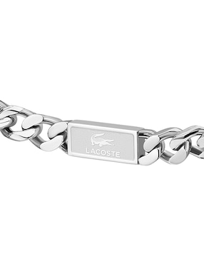 Brazalete Lacoste Backhand con acabado brillante