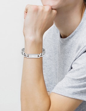 Brazalete Lacoste Backhand con acabado brillante