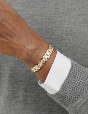Brazalete Hugo Boss con acabado brillante