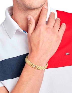 Brazalete Tommy Hilfiger Lars con acabado brillante
