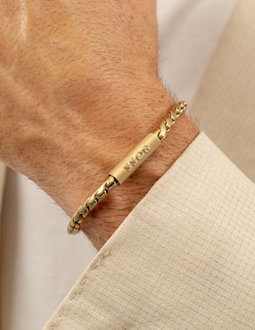 Brazalete Hugo Boss Doran con acabado brillante