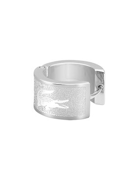 Aretes redondos Lacoste Backhand con acabado brillante