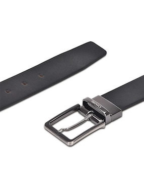Cinturón Cuadra de piel para hombre