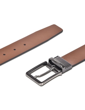 Cinturón Cuadra de piel para hombre