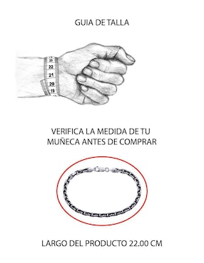 Pulsera Boscaini de plata P 925 con acabado mate