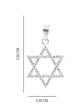 Dije de estrella Boscaini de plata P 925