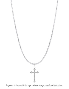 Dije de cruz Boscaini de plata P 925